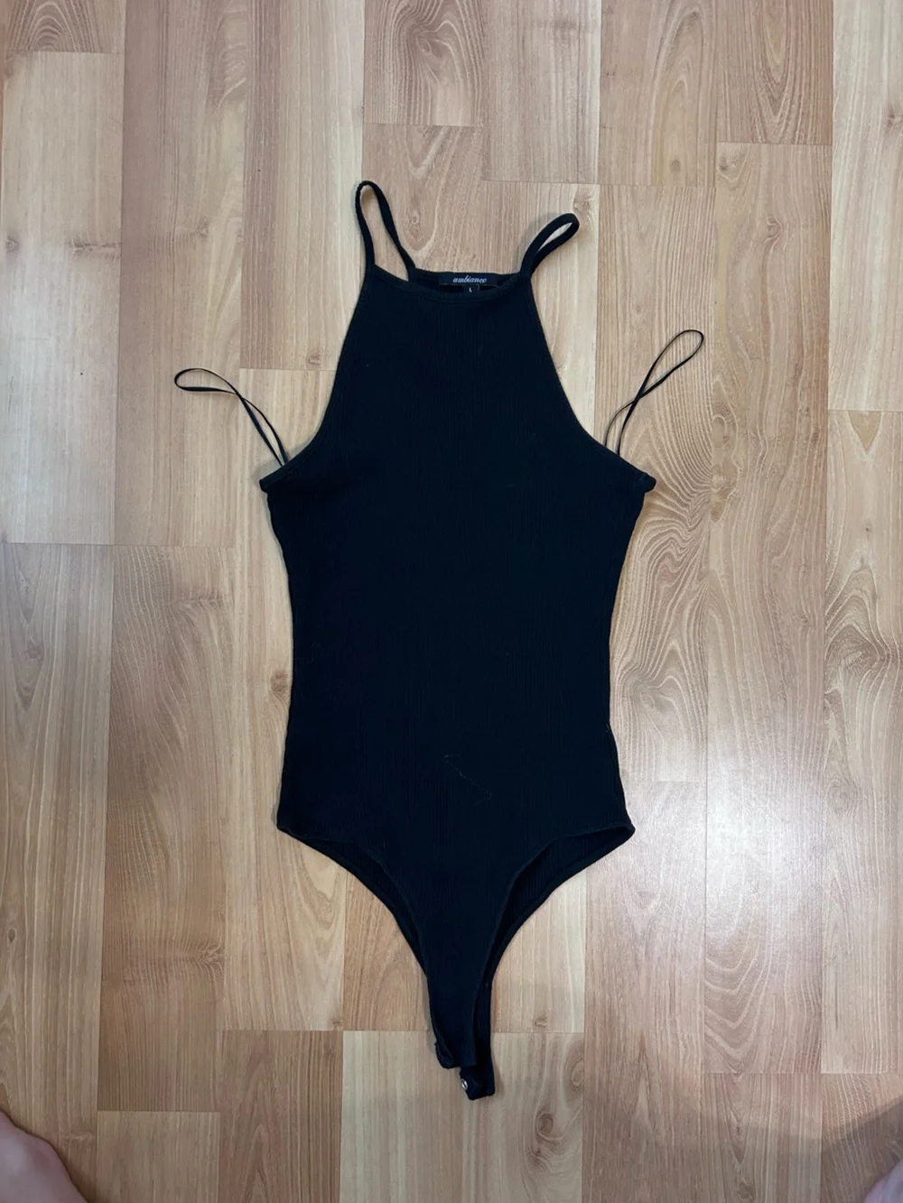 Ribbed Halter-Style One Piece